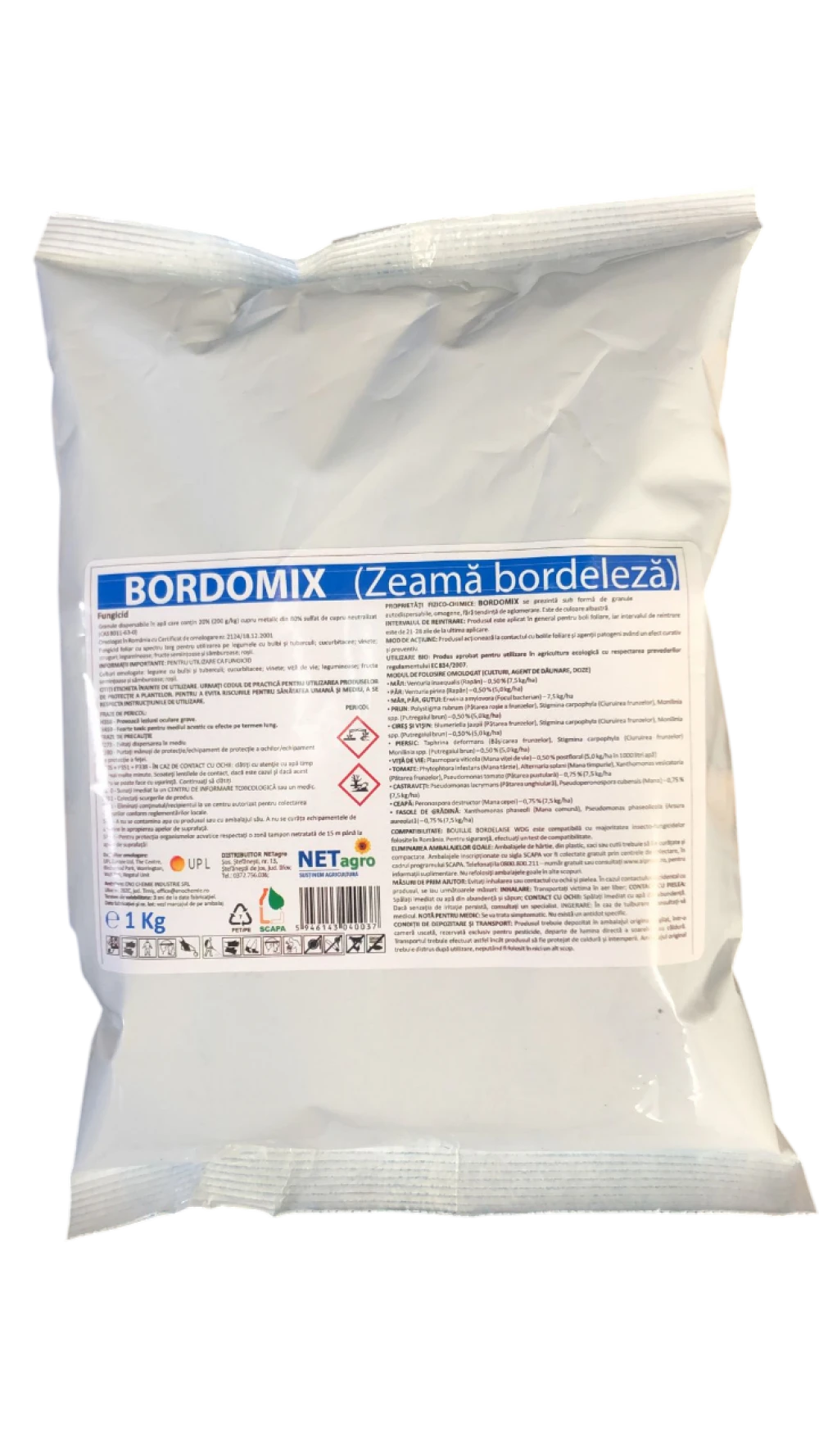 Bordomix 1kg – Fungicid cu cupru tip zeamă bordeleză | Protecție împotriva bolilor la pomi, viță și legume